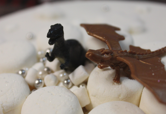 Image of dragon and dinosaur in candy